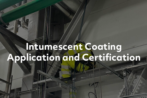 intumescent coating application on energy from waste site