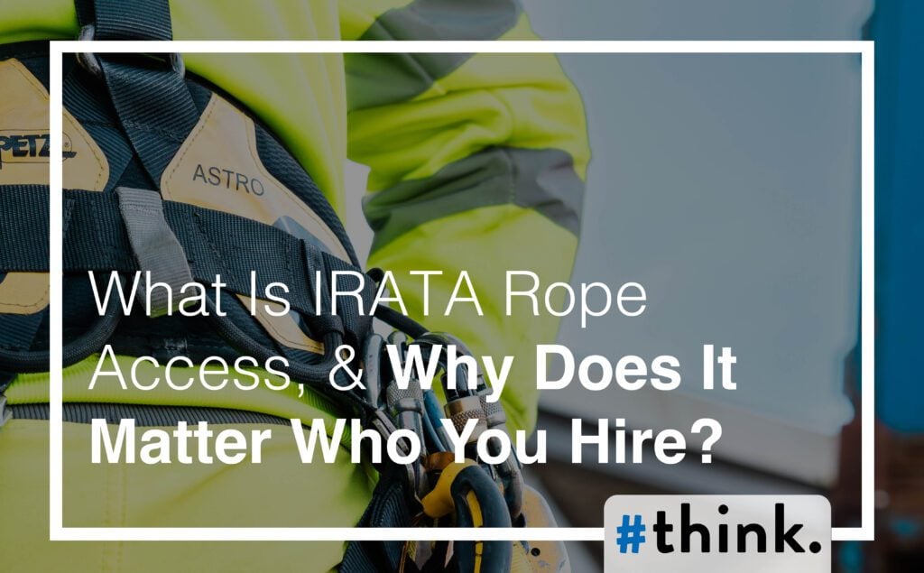 IRATA rope access - title image for Rope Access Contractor Uk