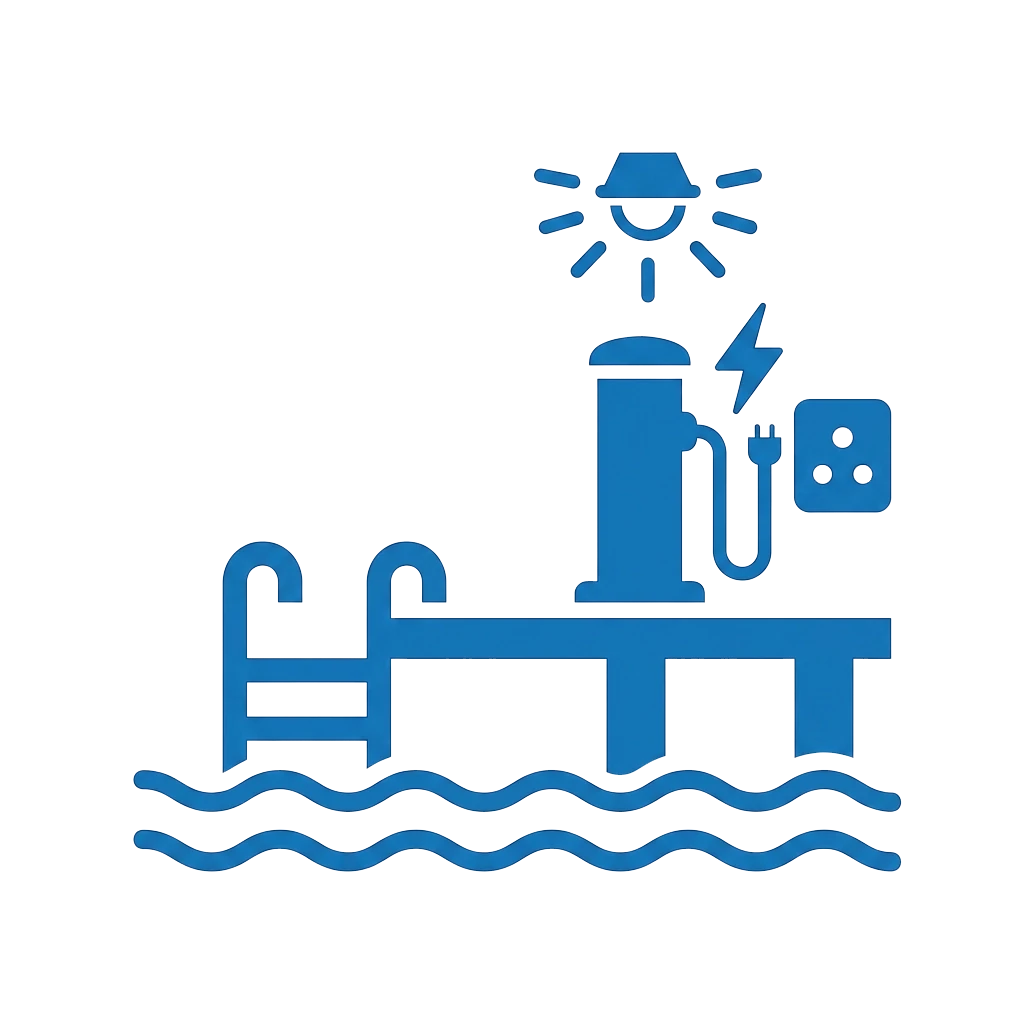 Maintenance of jetty lighting and electrical installations at a port